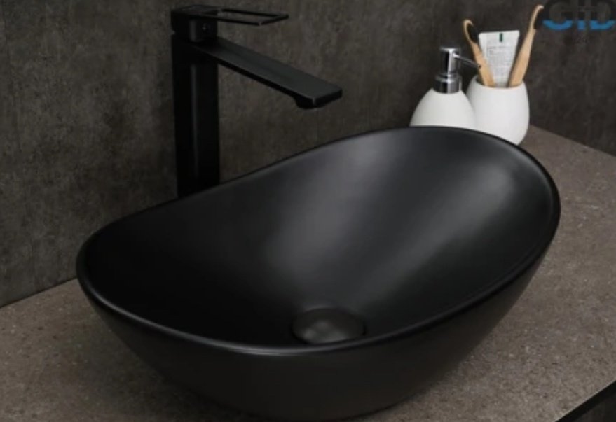 Раковина GID-ceramic Bm9133 накладная овальная 48, керамика