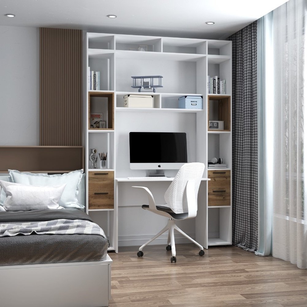 Стол письменный DOMA MODUL 1000, 100х50x76.6 см, белый купить,NaN