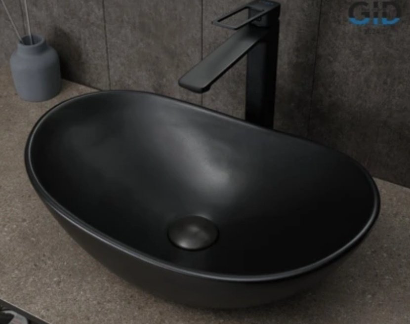 Раковина GID-ceramic Bm9133 накладная овальная 48, керамика купить,97200