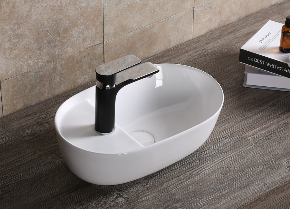 Раковина CeruttiSPA CR0050 накладная овальная 42 см, фарфор купить,NaN
