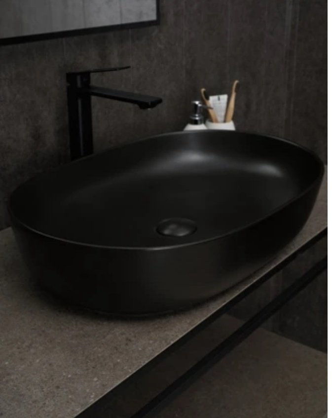 Раковина GID-ceramic Bm1348 накладная овальная 61, керамика купить,119800