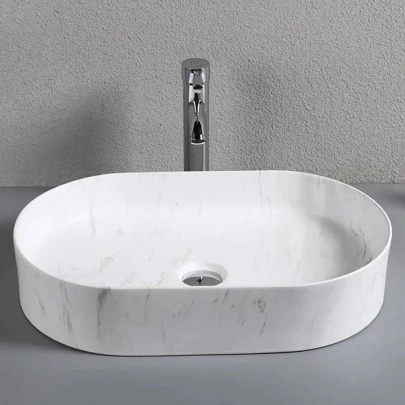 Раковина CeruttiSPA CR0055B MMW1 накладная овальная 50 см, фарфор