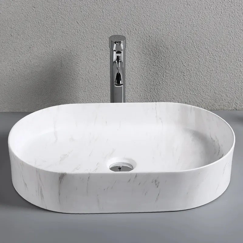 Раковина CeruttiSPA CR0055B MMW1 накладная овальная 50 см, фарфор купить,93200