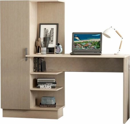 Стол компьютерный с надстройкой DOMA 111, 145х50x135 см, бежевый купить,NaN