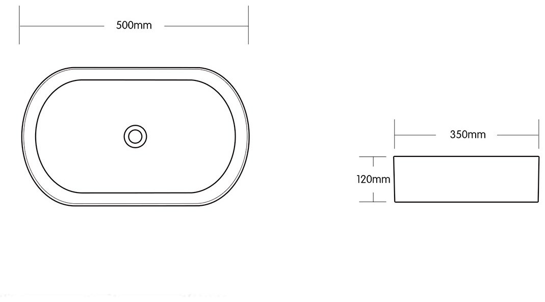Раковина CeruttiSPA CR0055B MMW1 накладная овальная 50 см, фарфор купить,93200