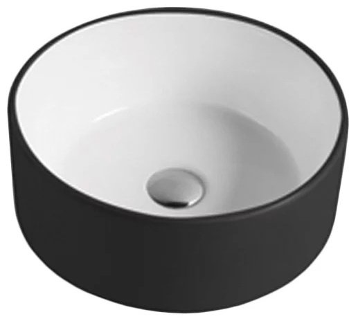 Раковина накладная 41 см MELANA MLN-7078ABW-Black купить,NaN