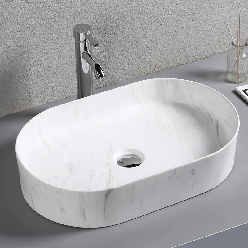 Раковина CeruttiSPA CR0055B MMW1 накладная овальная 50 см, фарфор