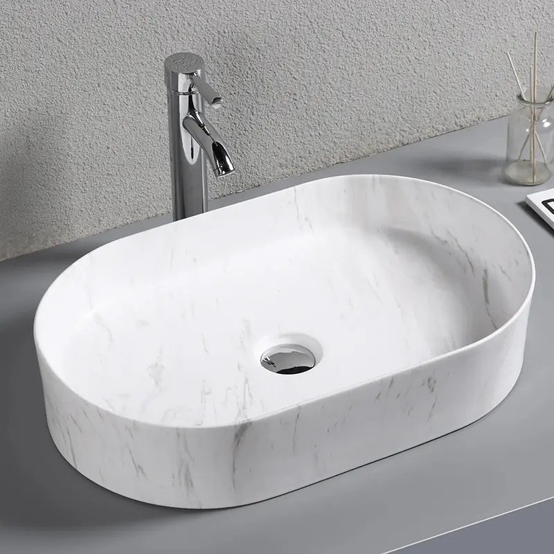 Раковина CeruttiSPA CR0055B MMW1 накладная овальная 50 см, фарфор купить,93200