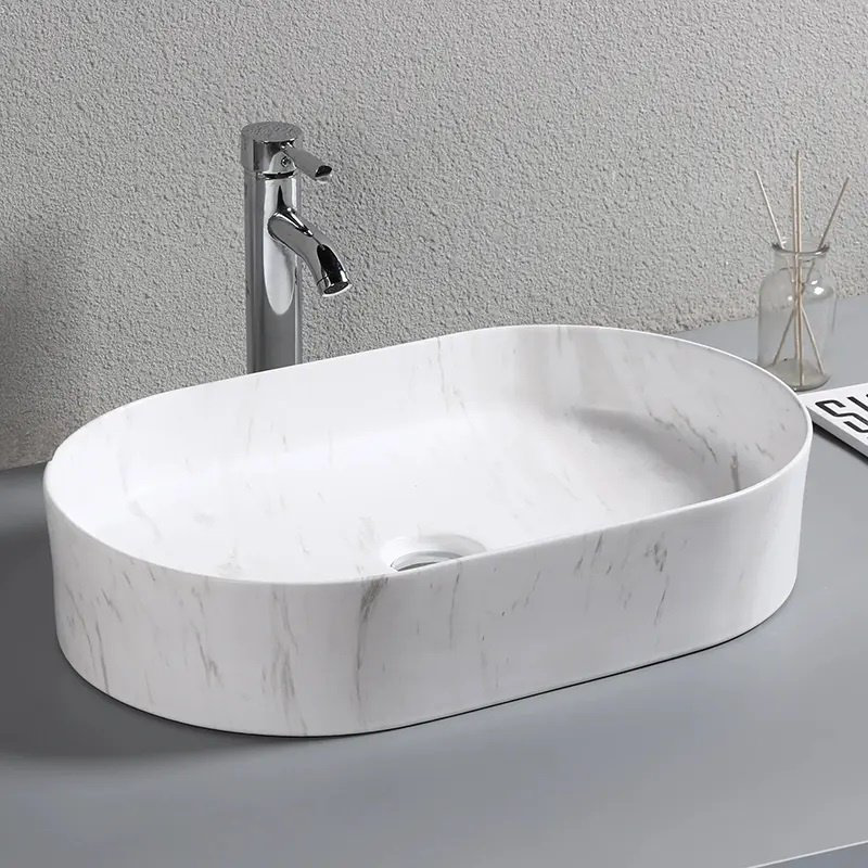 Раковина CeruttiSPA CR0055B MMW1 накладная овальная 50 см, фарфор купить,93200