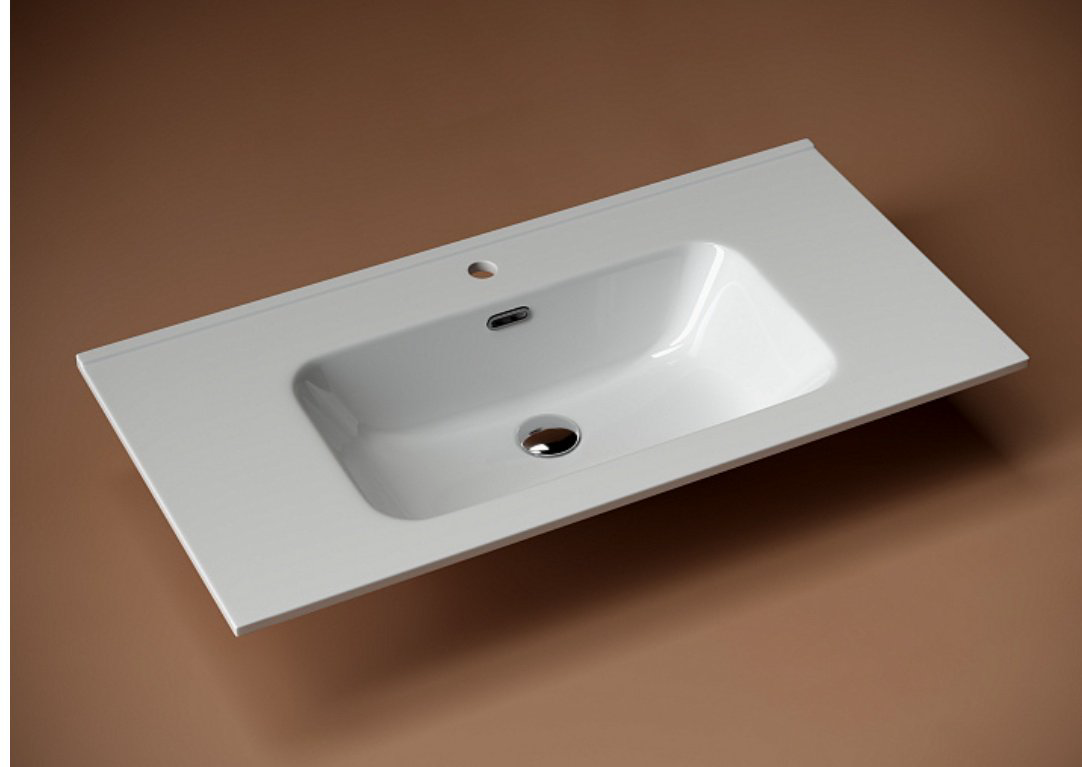 Раковина Ceramicanova Element CN7002 накладная прямоугольная 91, санфарфор