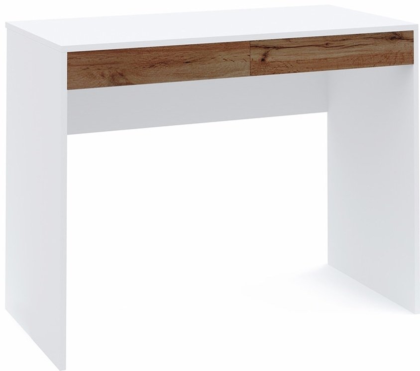 Стол компьютерный DOMA MODUL, 100х50x76.6 см, белый, коричневый купить,NaN