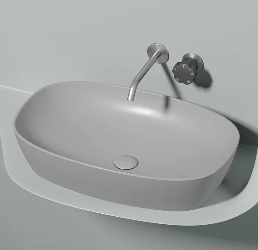 Раковина Ceramicanova Element CN6049MSG накладная прямоугольная 61, санфарфор купить,230900