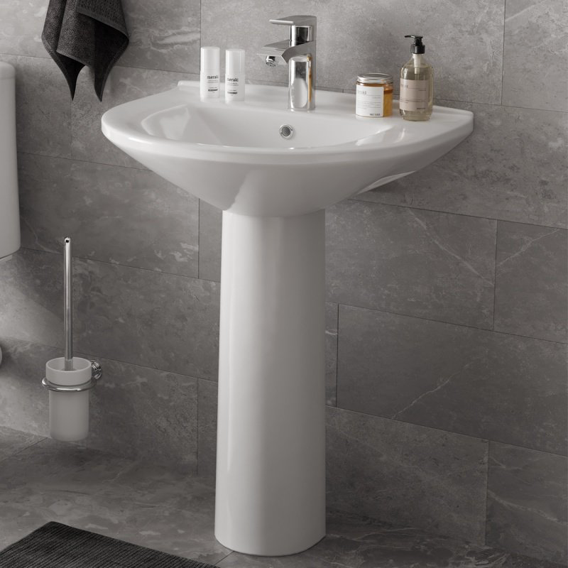 Раковина Gesso W101 Home de luxe с пьедесталом полукруглая 48, санфарфор купить,NaN