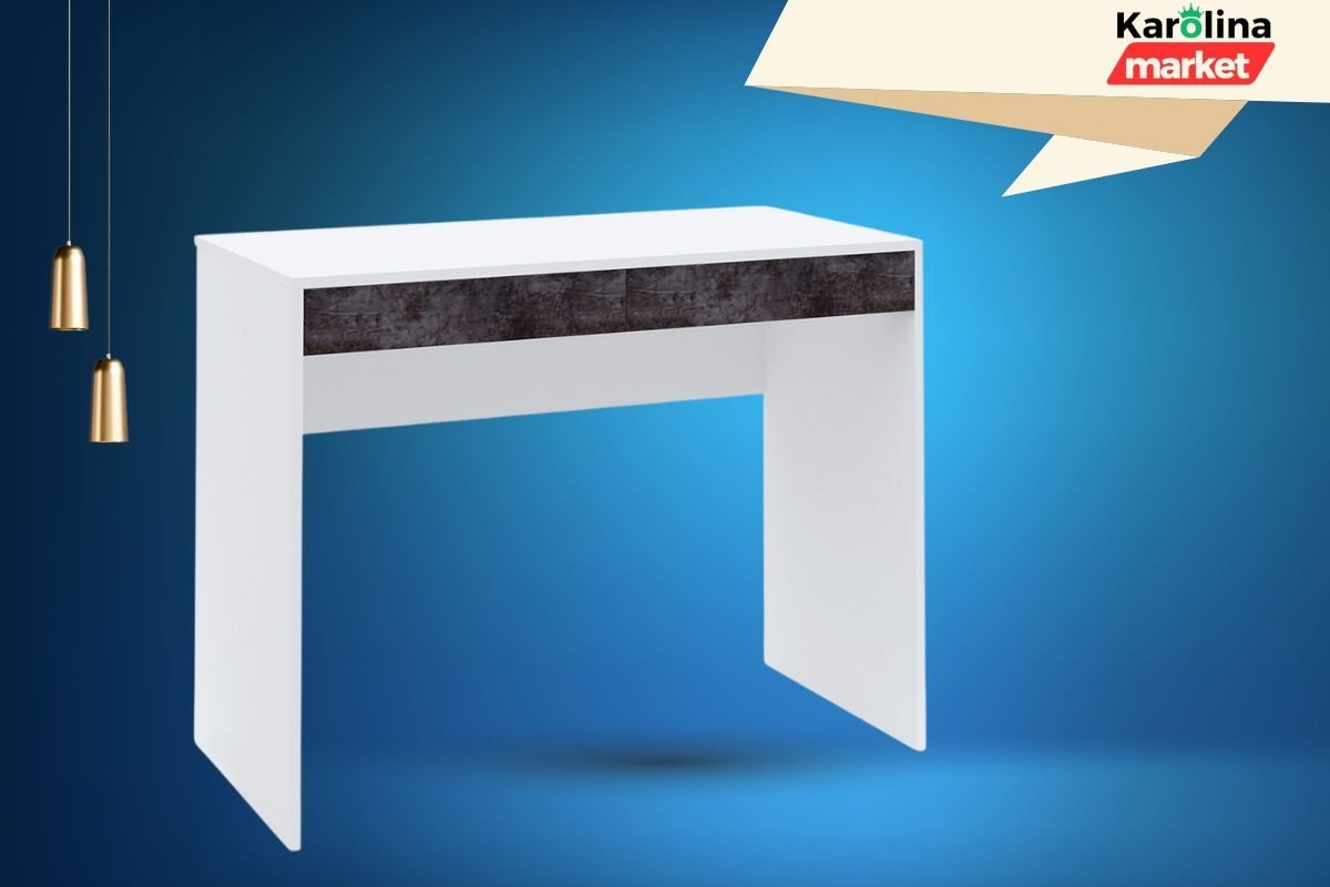 Стол письменный DOMA MODUL 1000, 100х50x76.6 см, белый, асфальт купить,NaN