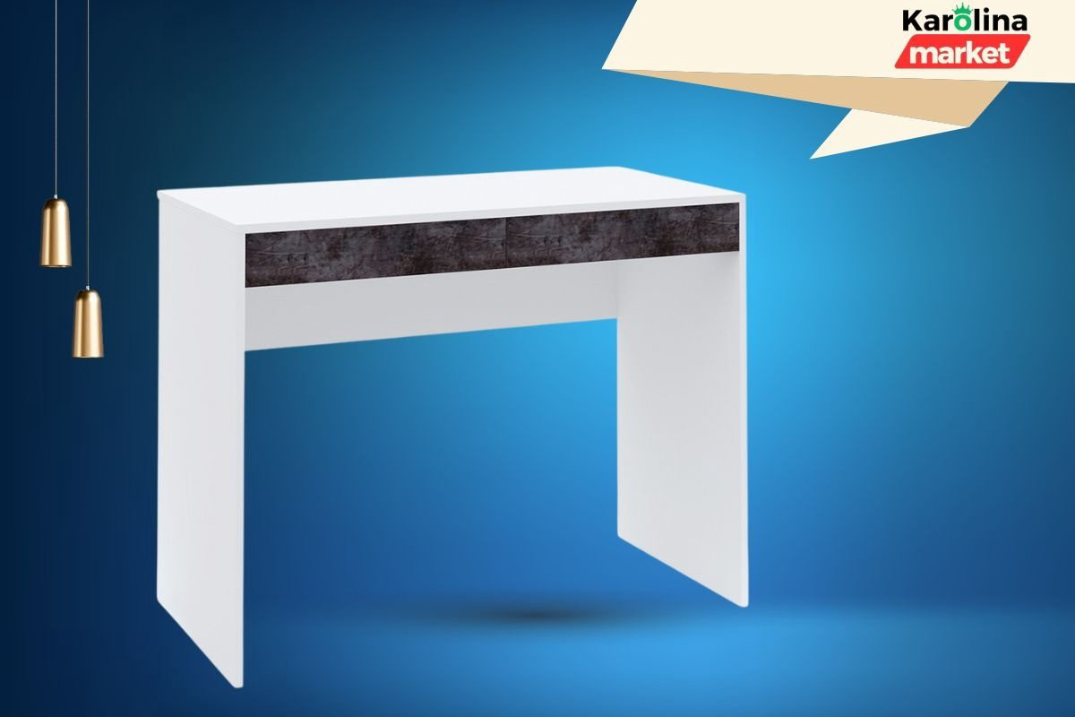 Стол письменный DOMA MODUL 1000, 100х50x76.6 см, белый, асфальт купить,NaN