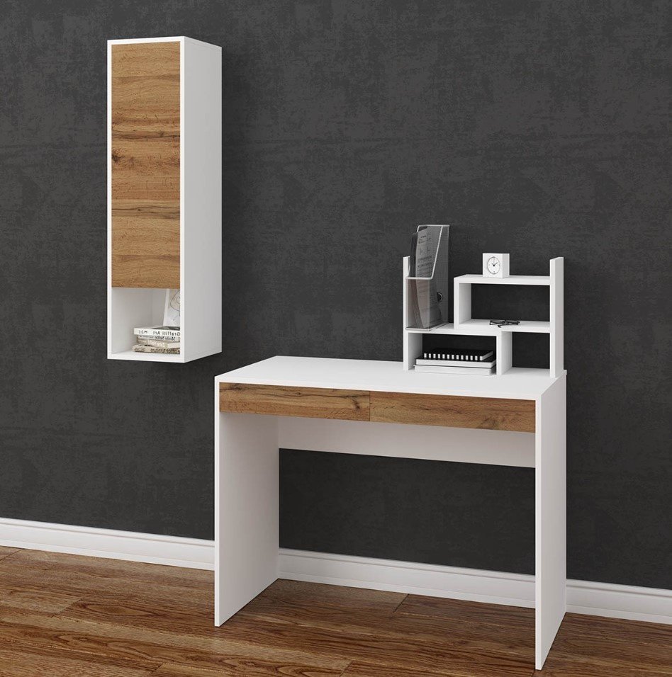 Стол письменный DOMA MODUL 1000, 100х50x76.6 см, белый, асфальт купить,NaN
