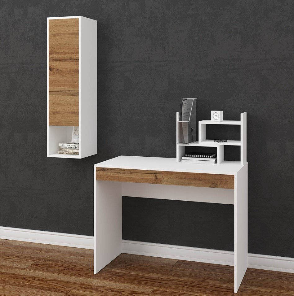 Стол письменный DOMA MODUL 1000, 100х50x76.6 см, белый, асфальт купить,NaN