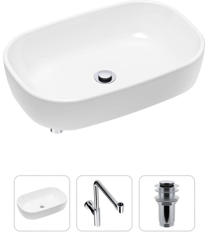 Раковина Lavinia Boho Bathroom Sink 21520045 накладная овальная 36, фарфор