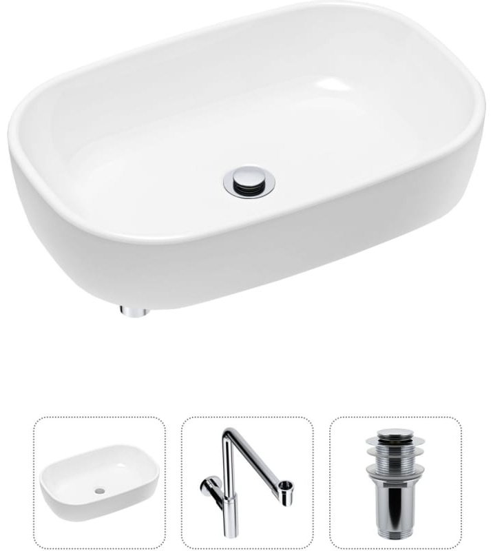 Раковина Lavinia Boho Bathroom Sink 21520045 накладная овальная 36, фарфор