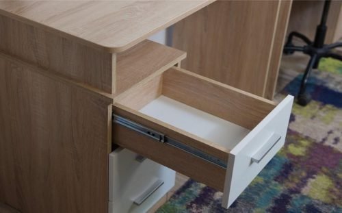 Стол письменный DOMA GARWARD, 120х60x74.6 см, белый, светло-коричневый купить,NaN