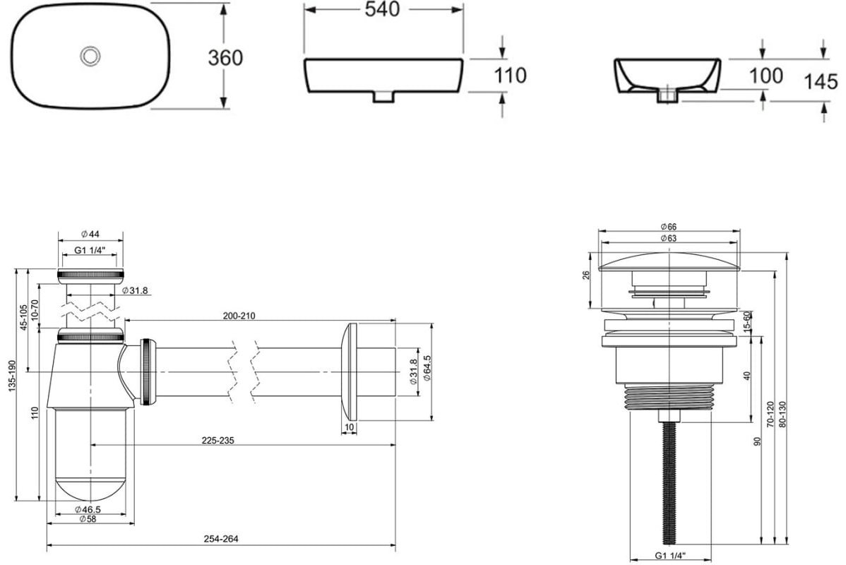 Раковина Lavinia Boho Bathroom Sink 21520004 накладная овальная 36, фарфор купить,NaN