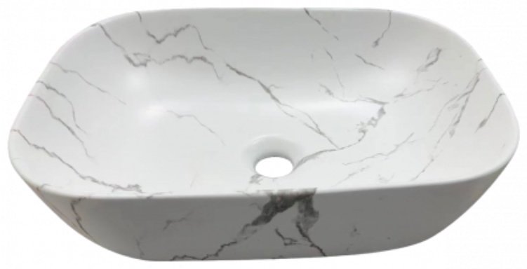 Раковина Cerutti SPA CR8217MMW накладная прямоугольная 50, санфарфор купить,NaN