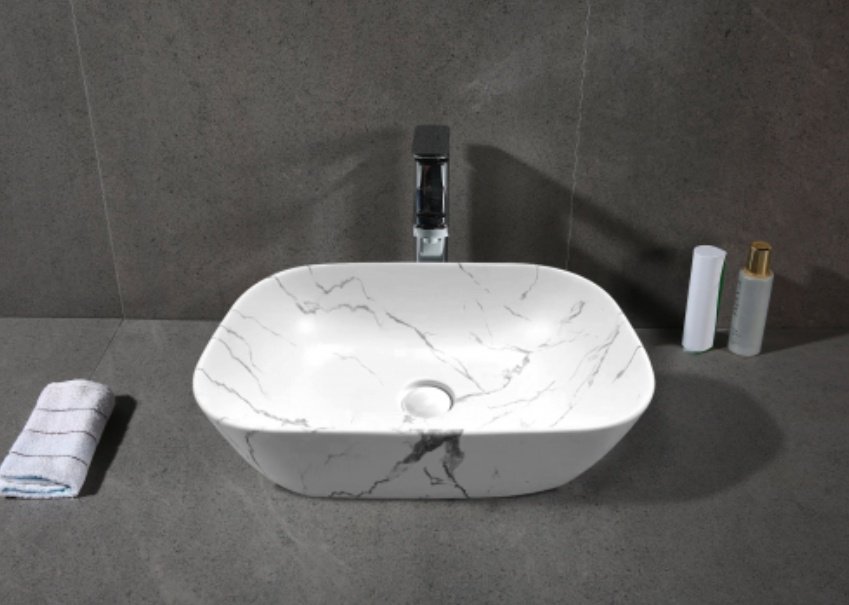 Раковина Cerutti SPA CR8217MMW накладная прямоугольная 50, санфарфор купить,NaN