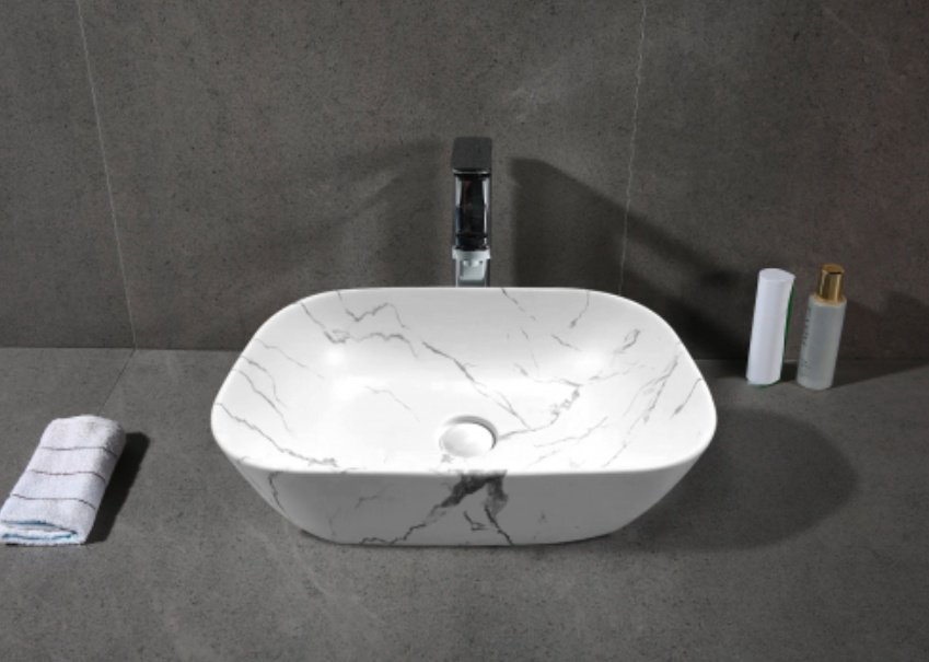Раковина Cerutti SPA CR8217MMW накладная прямоугольная 50, санфарфор купить,NaN