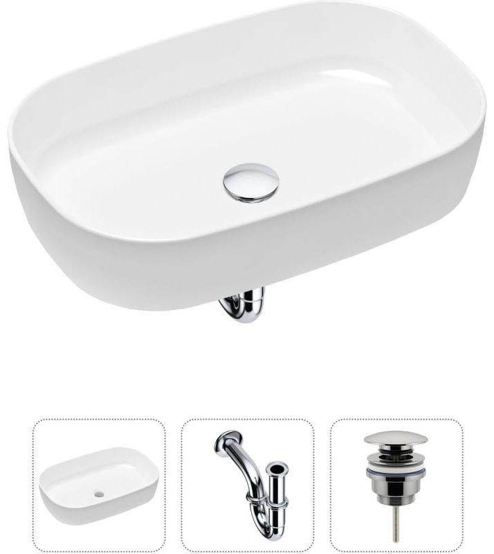 Раковина Lavinia Boho Bathroom Sink 21520056 накладная овальная 35.5, фарфор купить,NaN