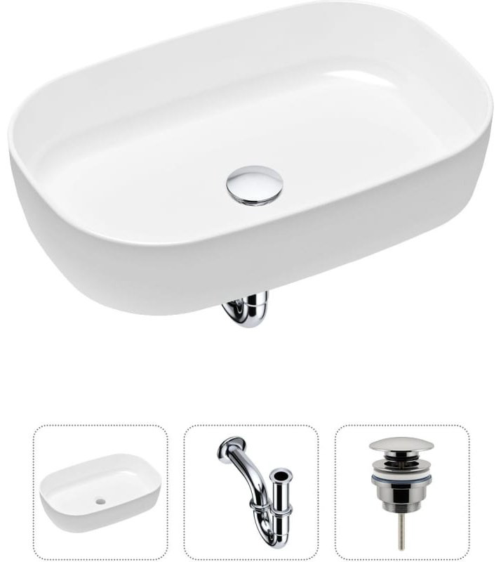 Раковина Lavinia Boho Bathroom Sink 21520056 накладная овальная 35.5, фарфор купить,NaN