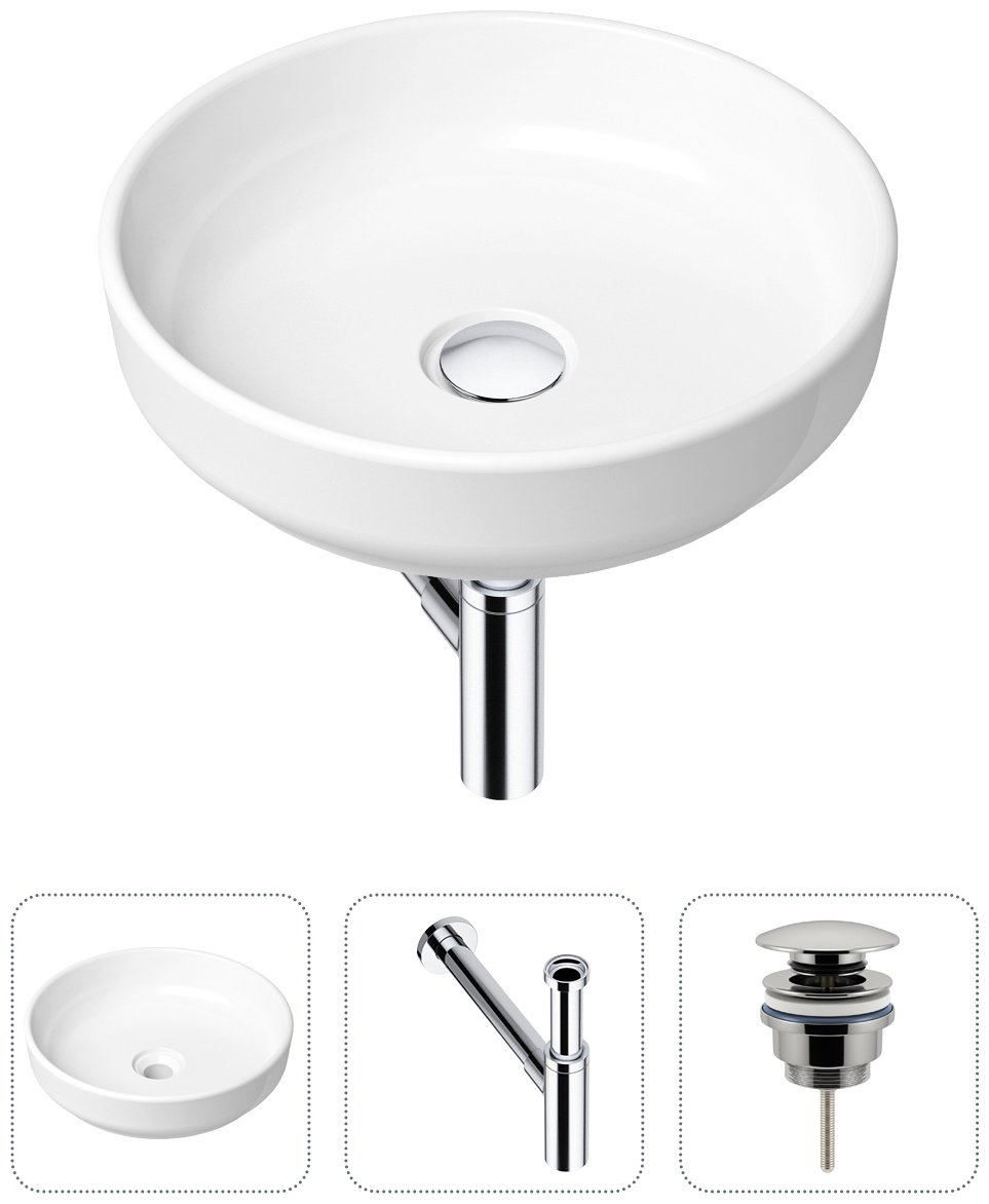 Раковина Lavinia Boho Bathroom Sink 21520198 накладная круглая 40, фарфор купить,NaN