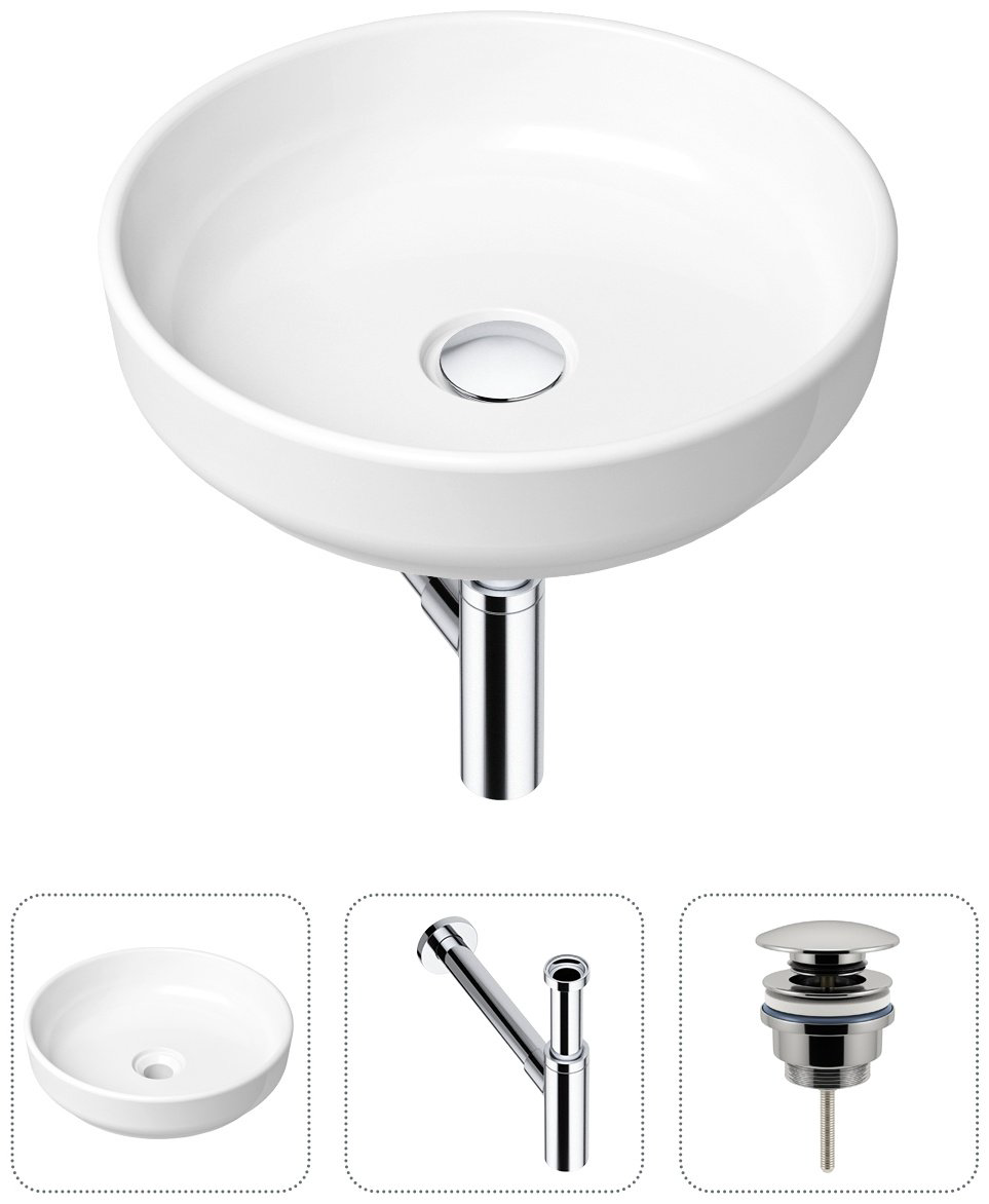 Раковина Lavinia Boho Bathroom Sink 21520198 накладная круглая 40, фарфор купить,NaN