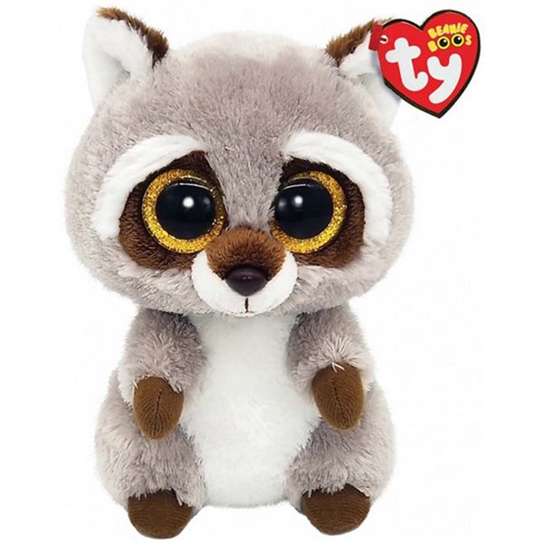 Мягкая игрушка TY Beanie Boo's Енот Оки 25см купить,NaN