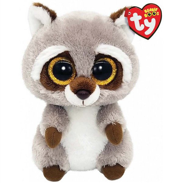 Мягкая игрушка TY Beanie Boo's Енот Оки 25см купить,NaN