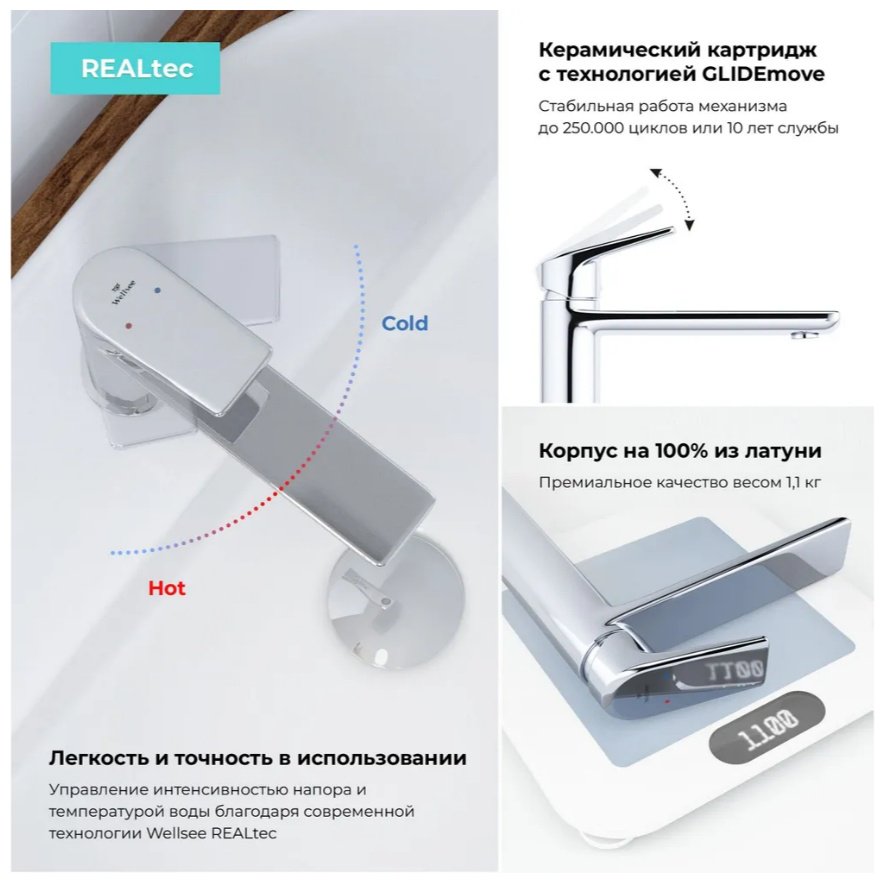 Раковина Wellsee FreeDom 201007001 подвесная прямоугольная 46, фаянс купить,NaN