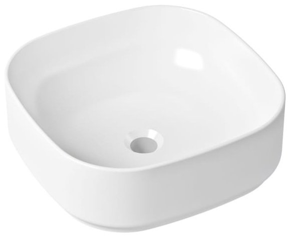 Раковина Lavinia Boho 21520259 накладная квадратная 40, фарфор