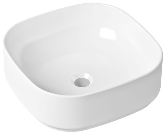 Раковина Lavinia Boho 21520259 накладная квадратная 40, фарфор купить,NaN