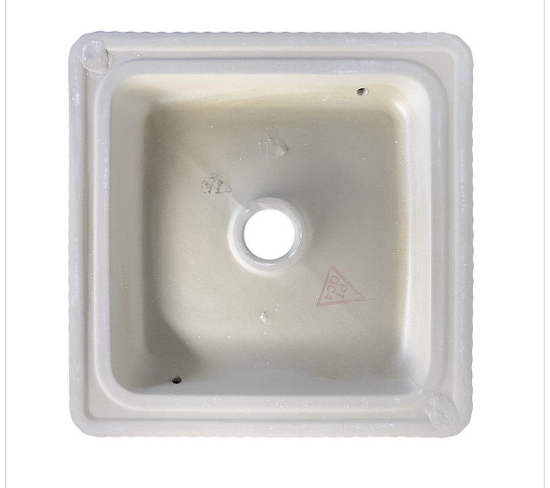 Раковина Comforty CF178608X накладная квадратная 38, санфарфор