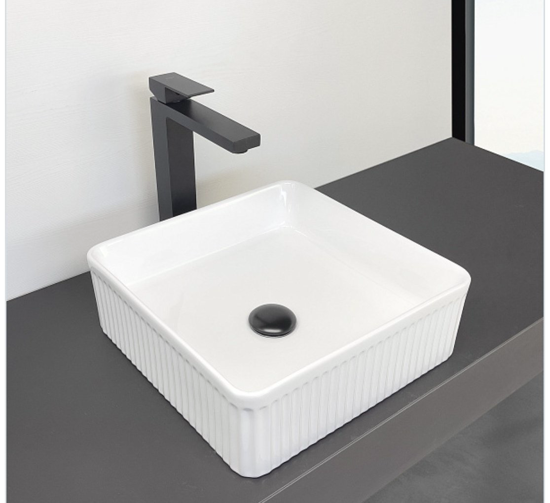 Раковина Comforty CF178608X накладная квадратная 38, санфарфор купить,56341