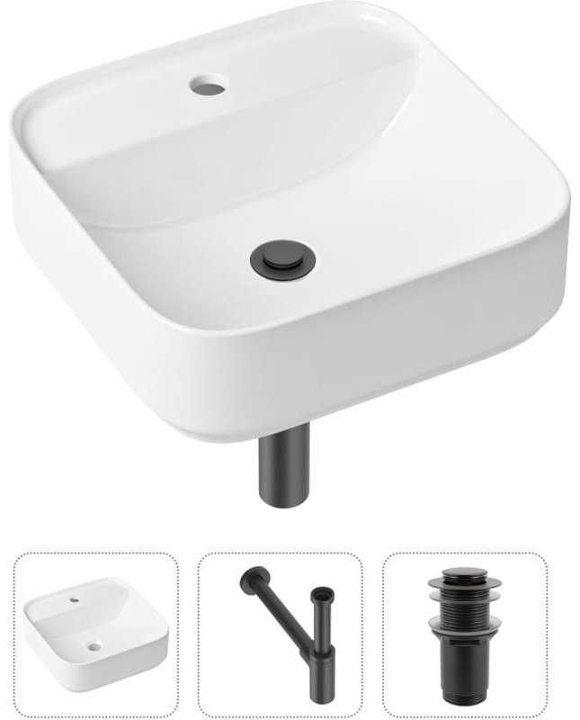 Раковина Lavinia Boho Bathroom Sink 21520277 накладная квадратная 42, санфарфор