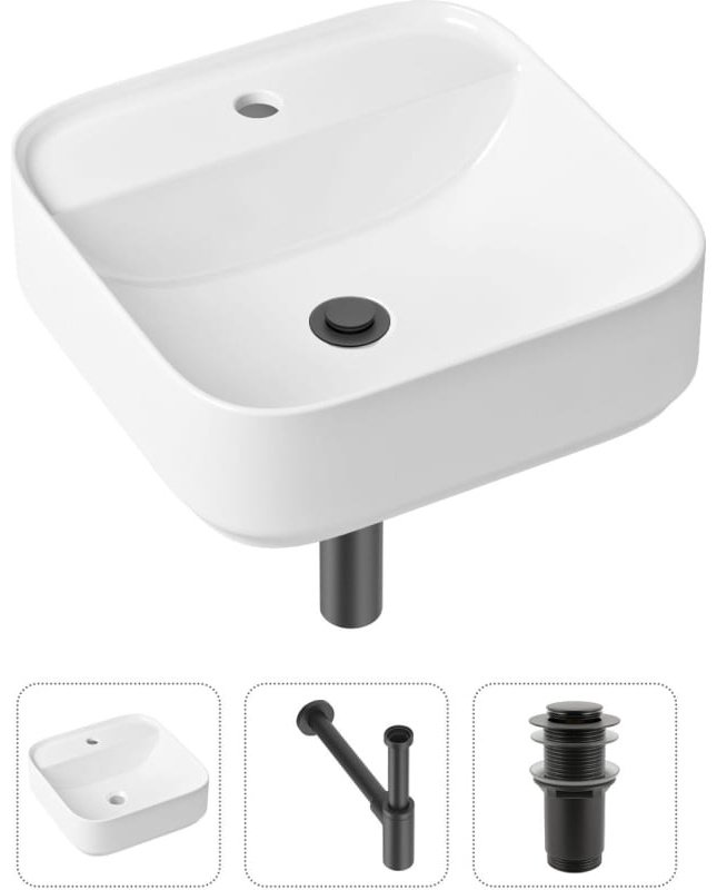 Раковина Lavinia Boho Bathroom Sink 21520277 накладная квадратная 42, санфарфор