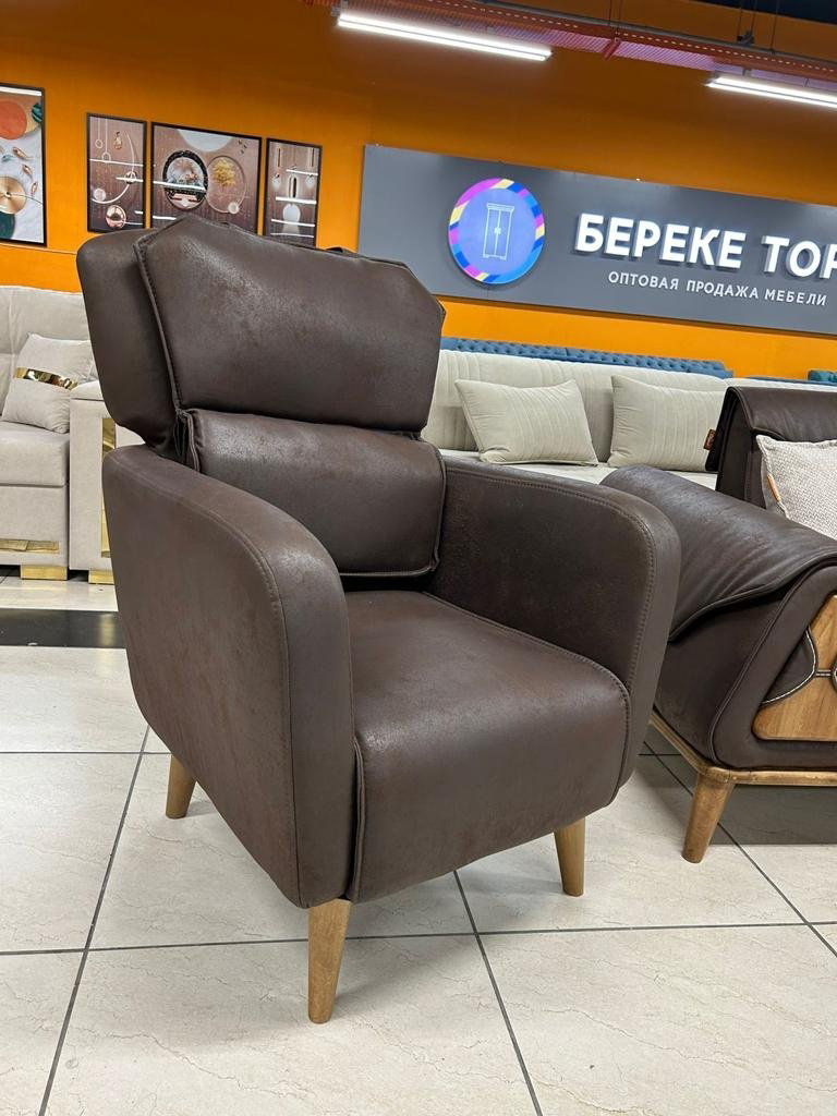Комплект мягкой мебели Elegant Lorenzo коричневый купить,NaN
