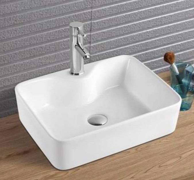 Раковина Comforty PZ-6068 накладная прямоугольная 48, санфарфор купить,48854