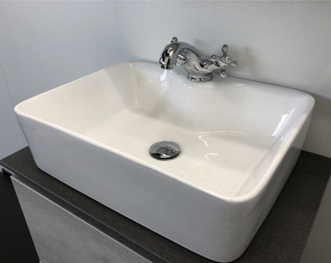 Раковина Comforty PZ-6068 накладная прямоугольная 48, санфарфор купить,48854