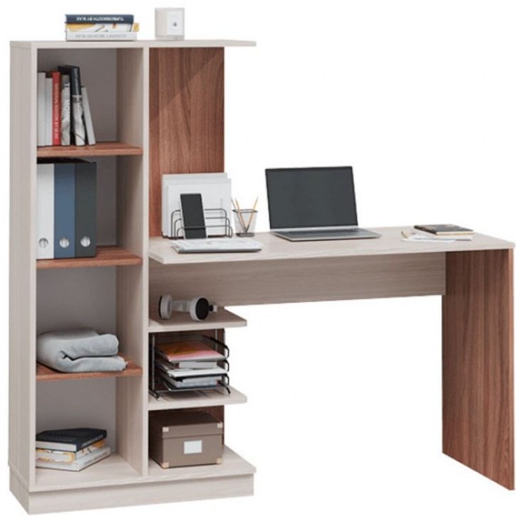 Стол компьютерный с надстройкой DOMA SOFT-LITE, 145х50x138 см, коричневый, бежевый купить,NaN