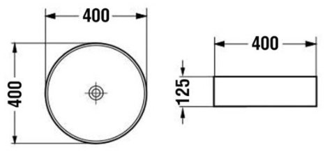 Раковина Vincea VBS-5GL05 накладная круглая 40, стекло купить,NaN