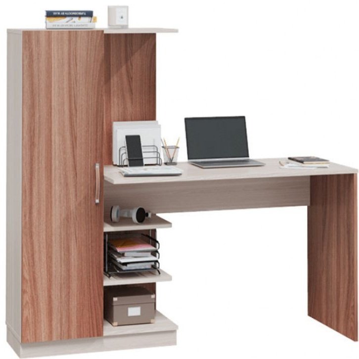 Стол компьютерный с надстройкой DOMA SOFT-LITE, 145х50x138 см, коричневый, бежевый купить,NaN