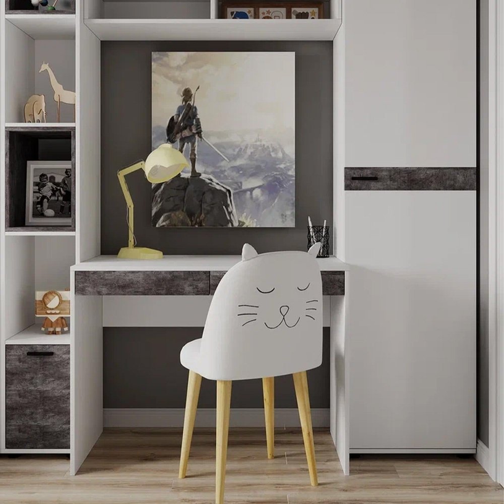 Стол письменный DOMA MODUL 1000, 100х50x76.6 см, белый, асфальт купить,NaN