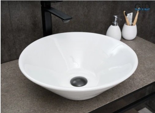 Раковина GID-ceramic N9102 накладная круглая 42, керамика