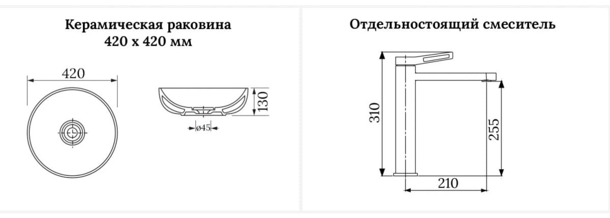 Раковина Wellsee 201000680 Chalice Perfection накладная круглая 42, фаянс купить,NaN
